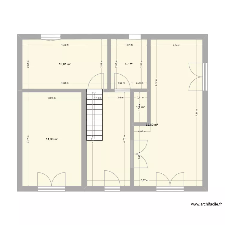 cyril existant. Plan de 5 et 64 m² cyril existant. Plan de 5 et 64 m²