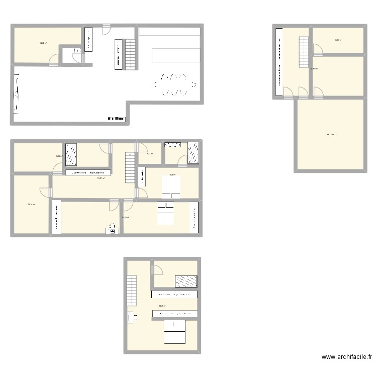 Rez. Plan de 11 pièces et 247 m2
