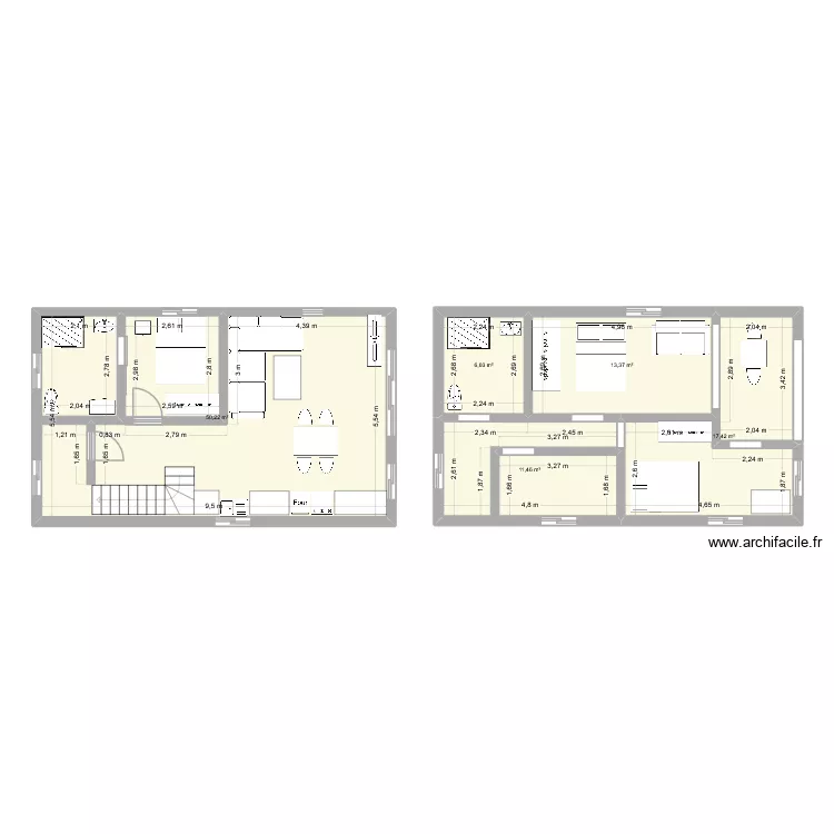maison2. Plan de 5 et 99 m² maison2. Plan de 5 et 99 m²