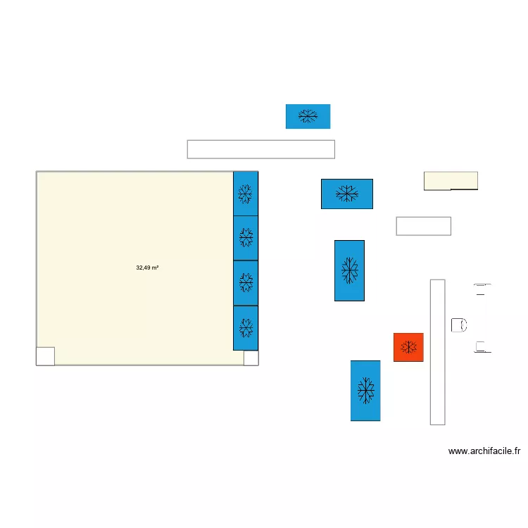 Boétie - libre service 2. Plan de 1 et 32 m² Boétie - libre service 2. Plan de 1 et 32 m²