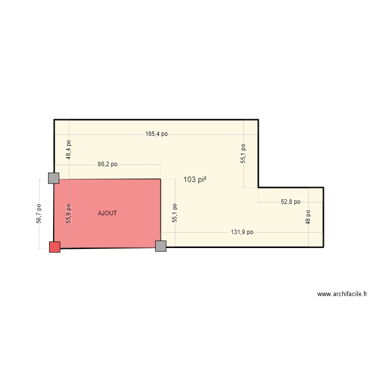 8420. Plan de 1 pièce et 10 m2