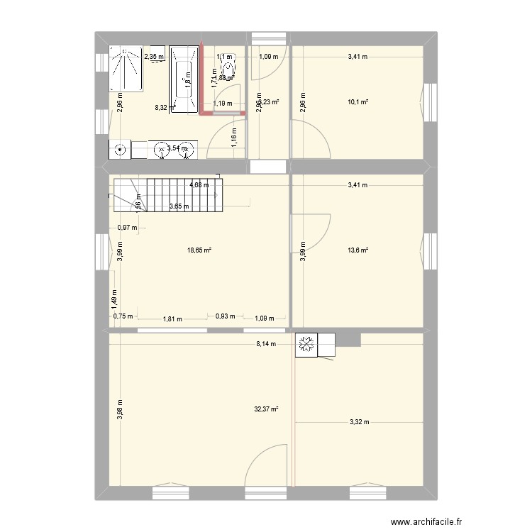 maison Poupette. Plan de 0 pièce et 0 m2