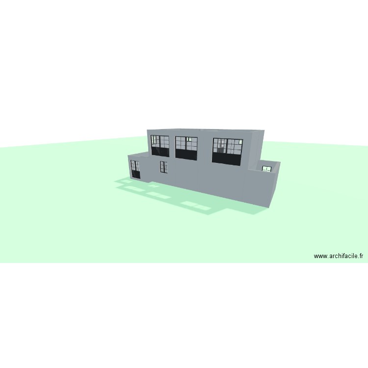 EYGLIERS -CBG SANS EXTENSION. Plan de 8 pièces et 58 m2