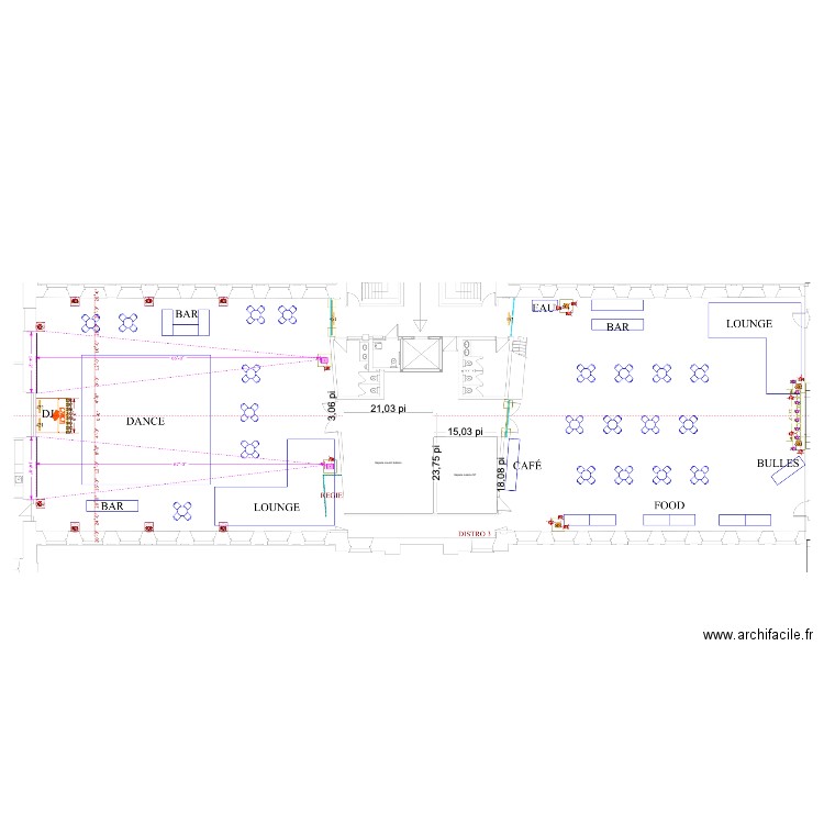 Cuisine cocktail Marché Bonsecours V2. Plan de 0 pièce et 0 m2