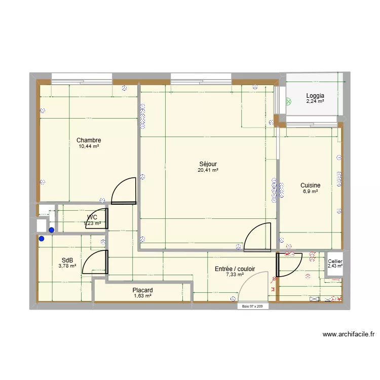 Eden. Plan de 16 et 57 m² Eden. Plan de 16 et 57 m²