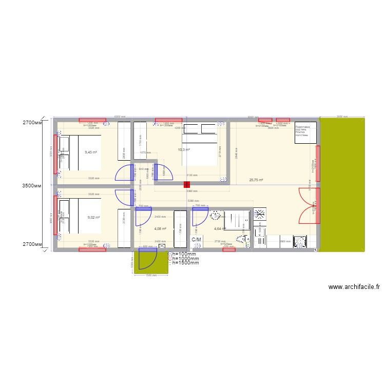 Приворот. Plan de 0 pièce et 0 m2