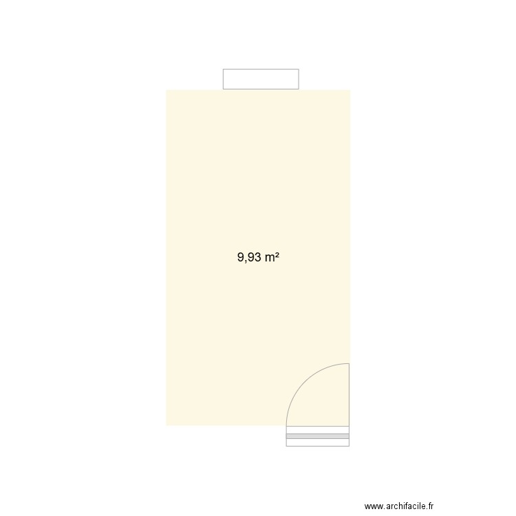 DRESSING. Plan de 1 pièce et 10 m2