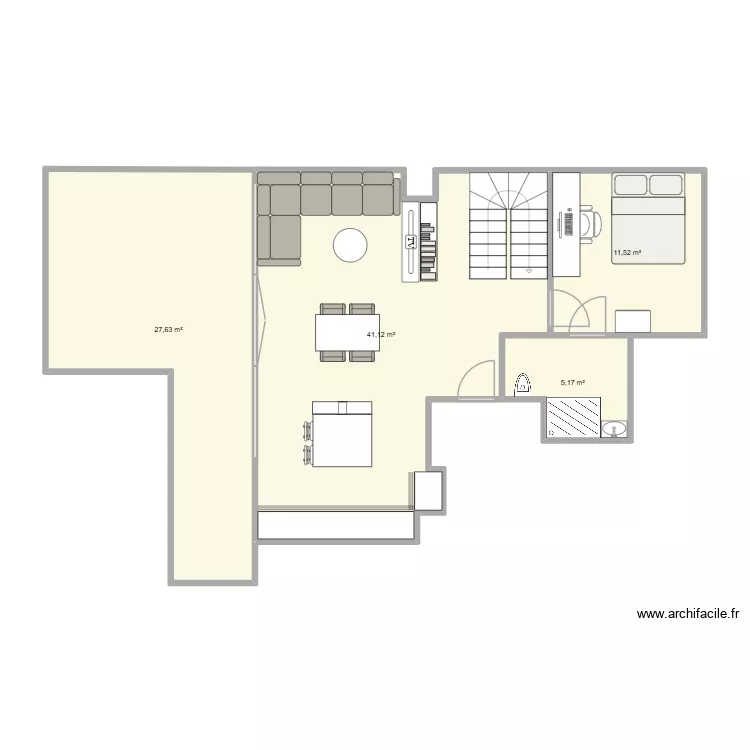 étage bas v2. Plan de 4 et 85 m² étage bas v2. Plan de 4 et 85 m²