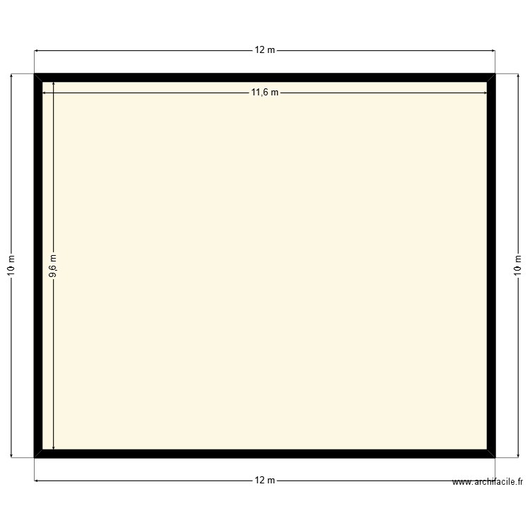 plan de terrain 12mx10m Client 48 71 15 18. Plan de 1 pièce et 111 m2