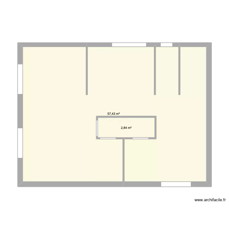 étage 1. Plan de 2 et 60 m² étage 1. Plan de 2 et 60 m²