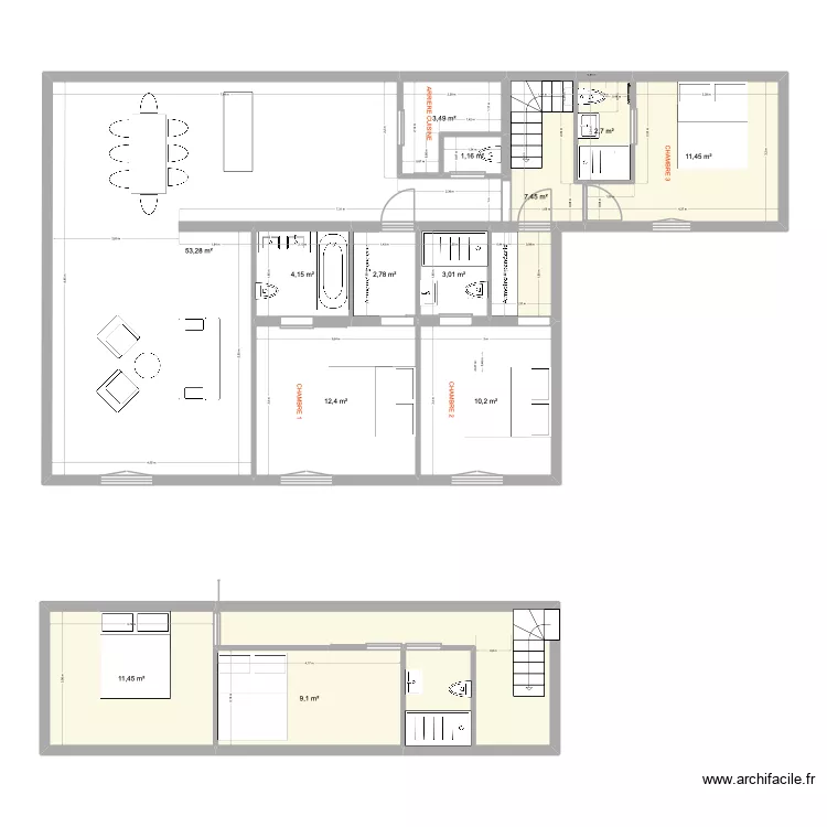 projet 2 cytes. Plan de 