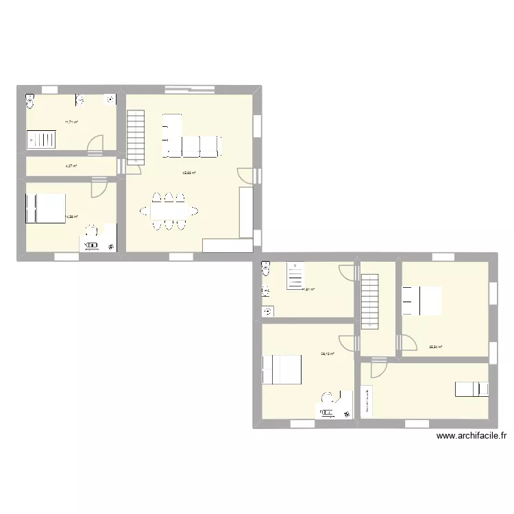 londeix. Plan de 7 et 152 m² londeix. Plan de 7 et 152 m²