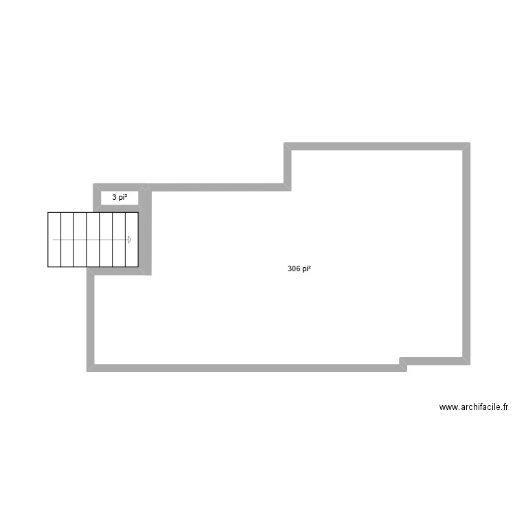 ttt. Plan de 2 pièces et 29 m2