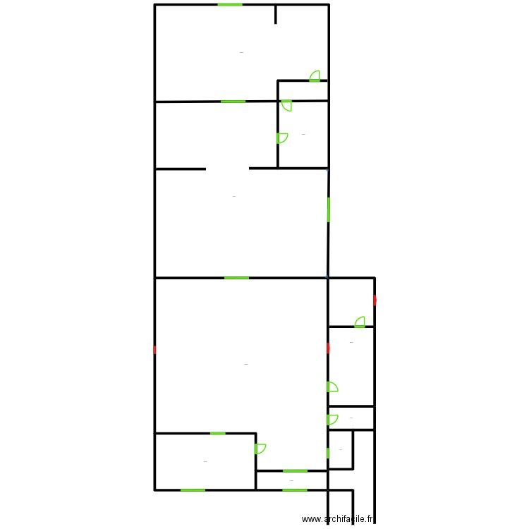 garage. Plan de 9 pièces et 4106 m2