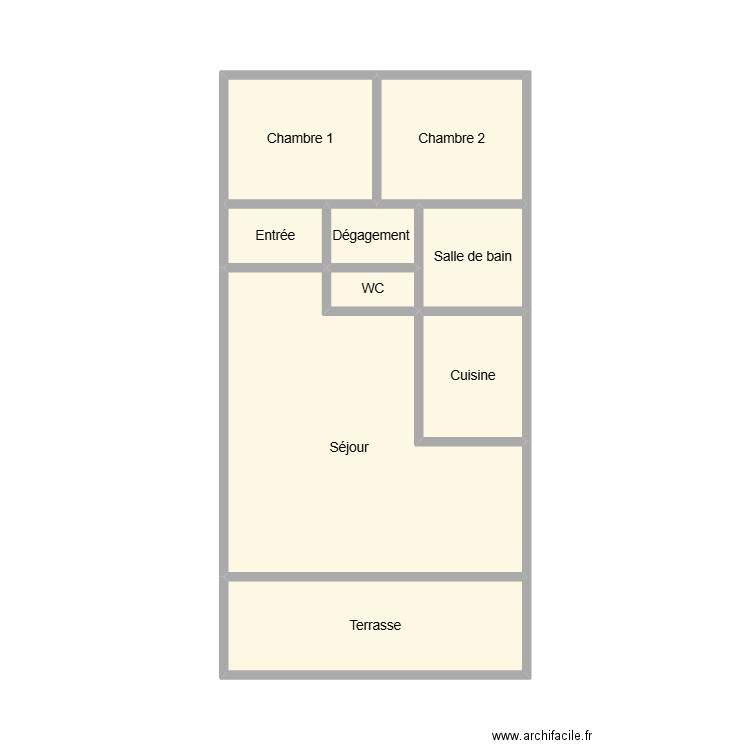 2405 HULIN. Plan de 9 pièces et 29 m2