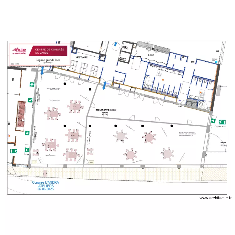GRANDS LACS Congr&egrave;s L'ANDRA   ATELIERS  26 06 2025. Plan de 