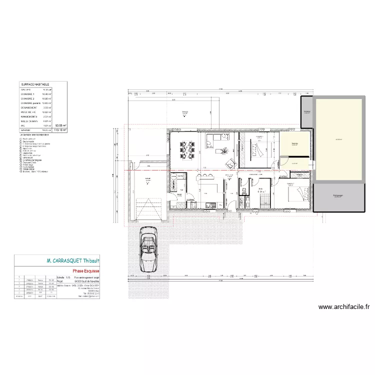 agrandissement maison sault. Plan de agrandissement maison sault. Plan de