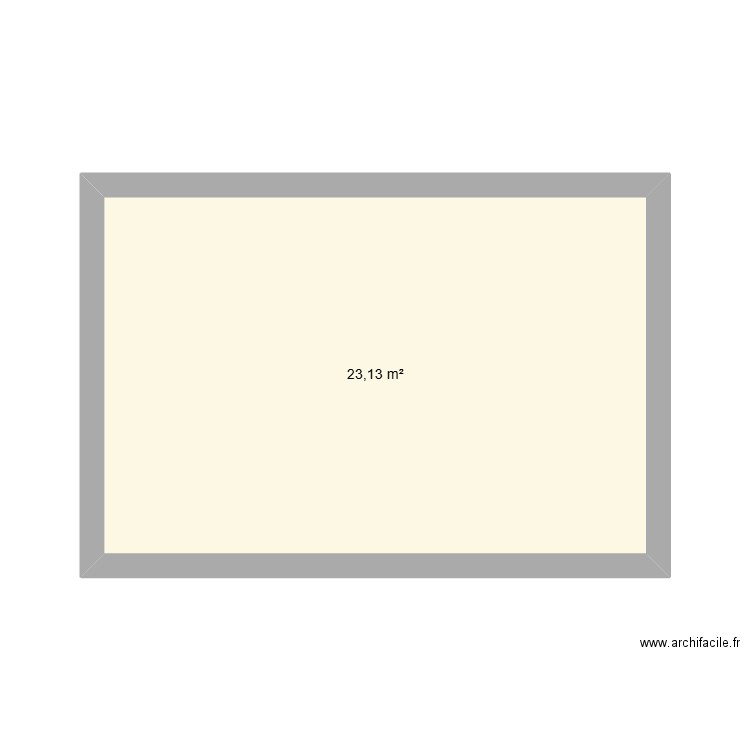 HOME V1. Plan de 1 pièce et 23 m2