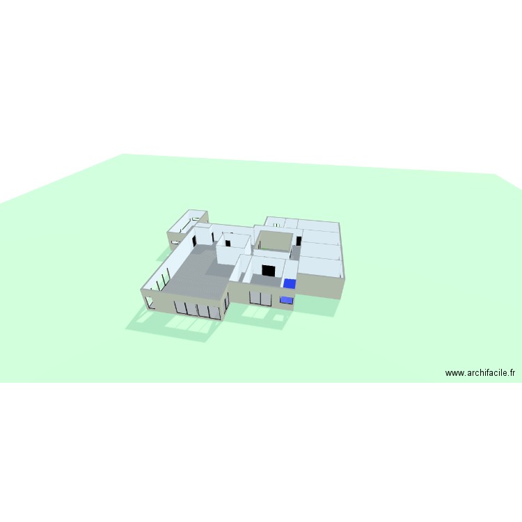 maison. Plan de 14 pièces et 506 m2
