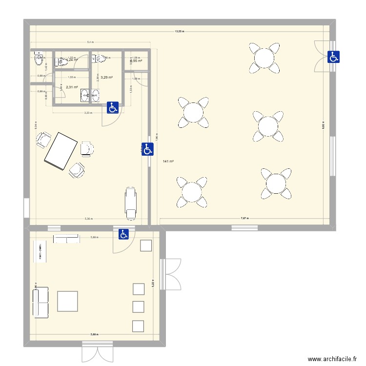 beau jardin 2. Plan de 5 pièces et 149 m2