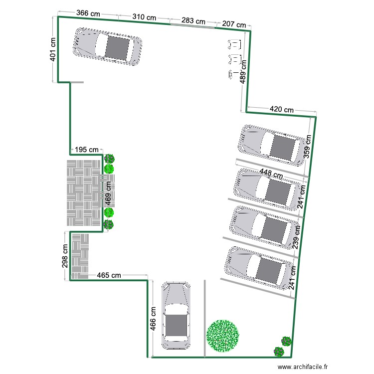 COUR. Plan de 0 pièce et 0 m2
