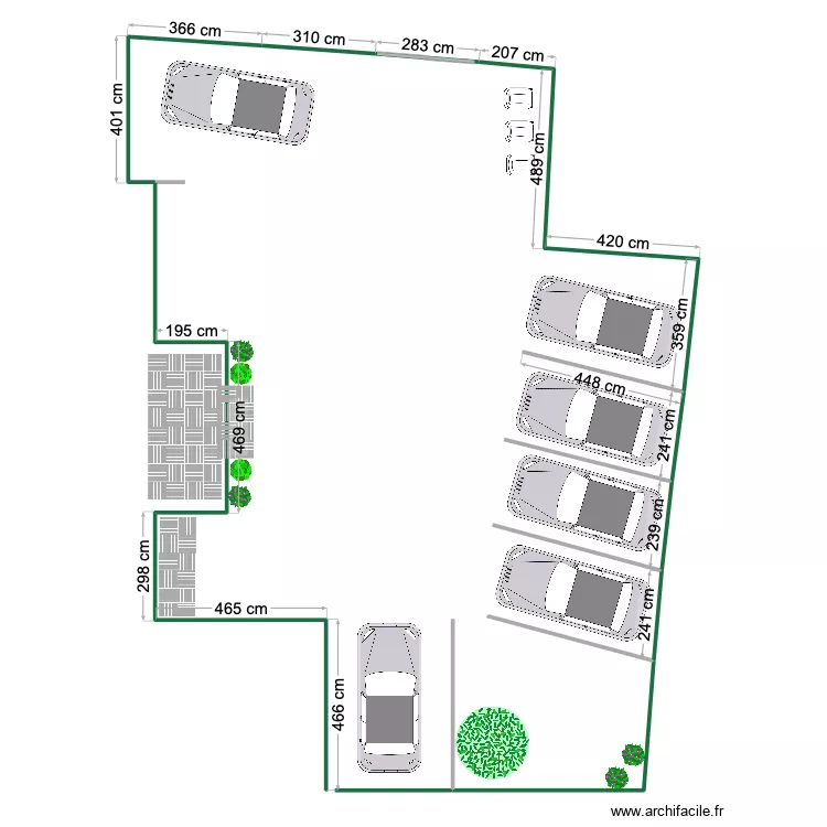 COUR. Plan de 