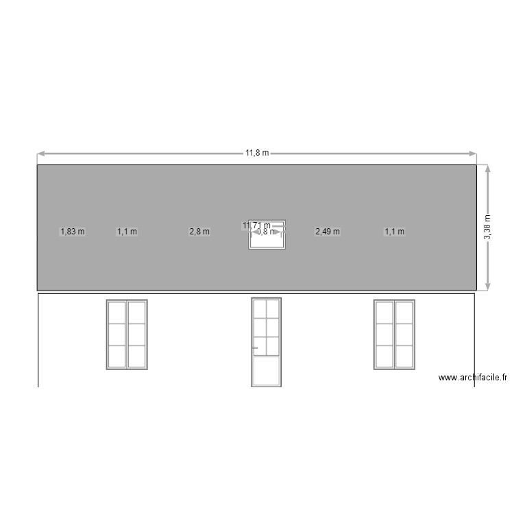 PROJET FACADE  4 PL PAILLETTE. Plan de 0 pièce et 0 m2