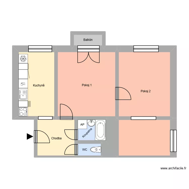 17. listopadu 748, byt 9. Plan de 13 et 180 m² 17. listopadu 748, byt 9. Plan de 13 et 180 m²