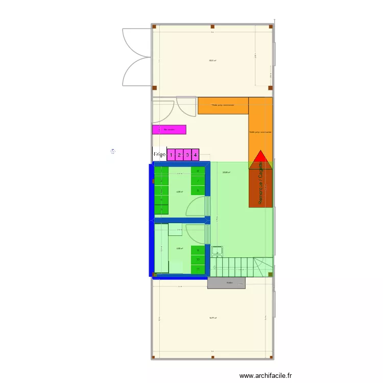 Hangar_Le Jardin de la Maison Rouge_Monnaie_vOUEST. Plan de 5  et 67 m²