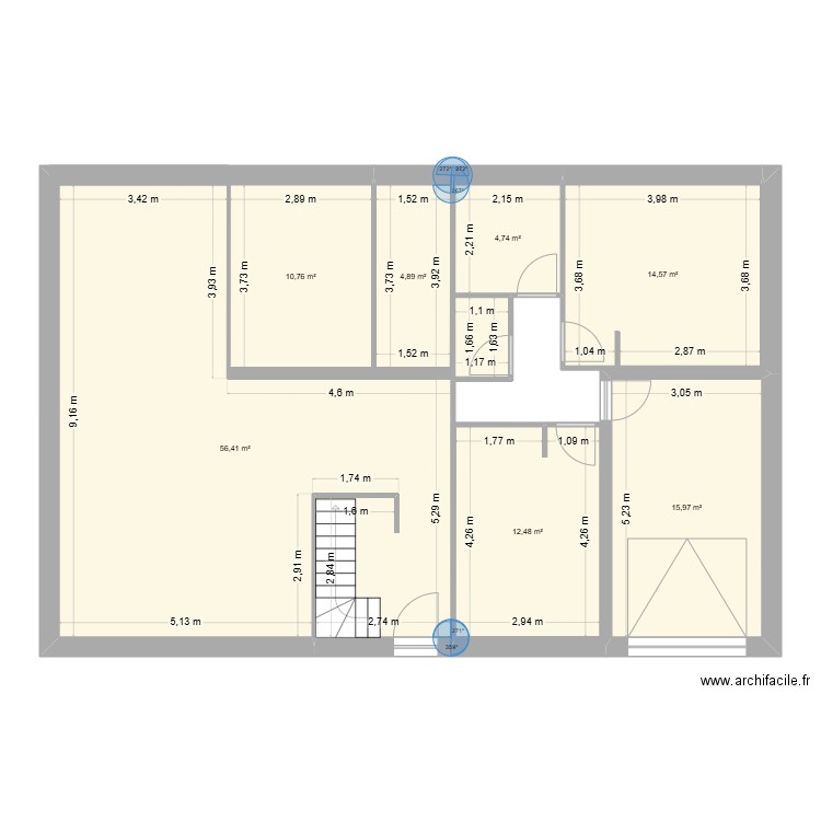 MAISON JLT. Plan de 7 pièces et 121 m2
