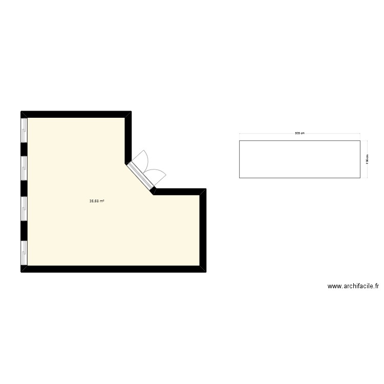 salon de coiffure. Plan de 0 pièce et 0 m2