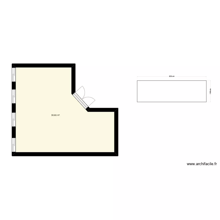 salon de coiffure. Plan de salon de coiffure. Plan de