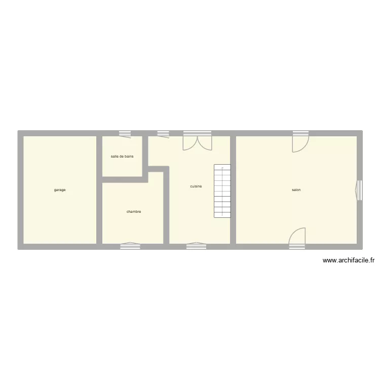 RAMSAMYNAICK RDC état initial. Plan de 5 Pièces et 82 m² RAMSAMYNAICK RDC état initial. Plan de 5 Pièces et 82 m²