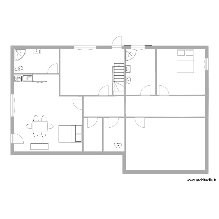 exp faso. Plan de 0 pièce et 0 m2