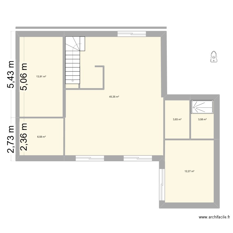 lot 2 saint g. Plan de 6 pièces et 86 m2