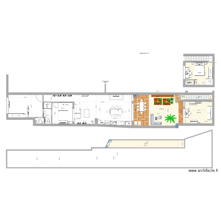 Llibertat - Ultima Versio. Plan de 6 pièces et 78 m2