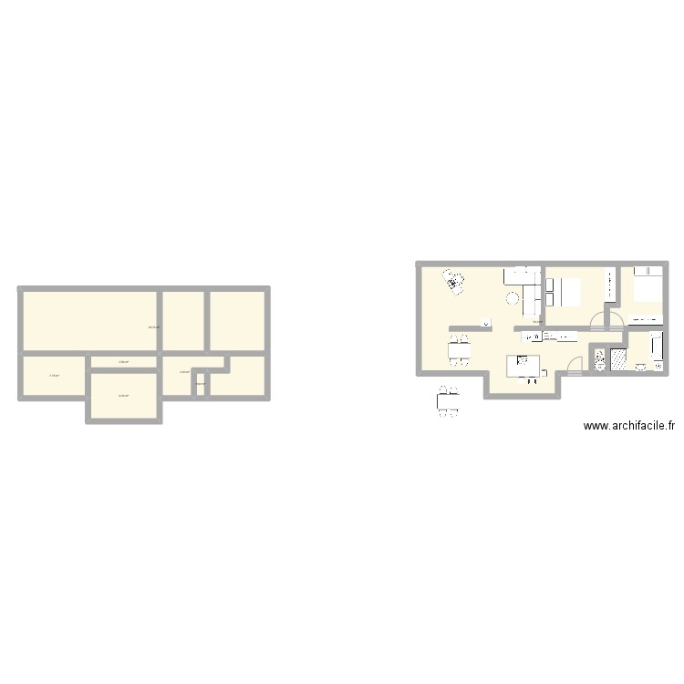 PLAN APPARTEMENT GUILLESTRE. Plan de 8 pièces et 152 m2