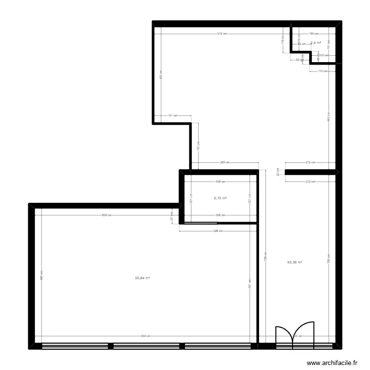 92B80P existant. Plan de 92B80P existant. Plan de