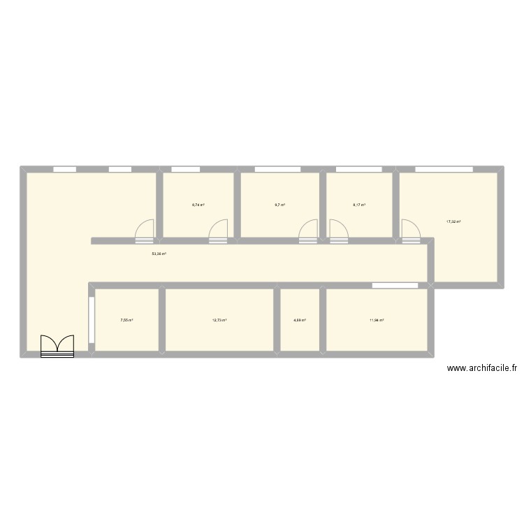 madavance. Plan de 9 pièces et 134 m2