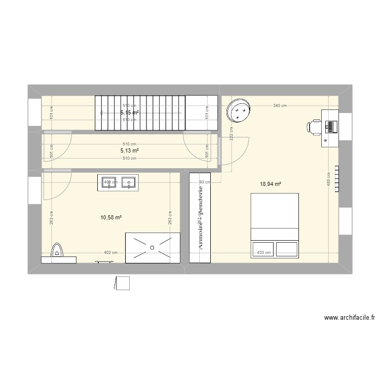 ETAGE 1 -bis. Plan de 0 pièce et 0 m2