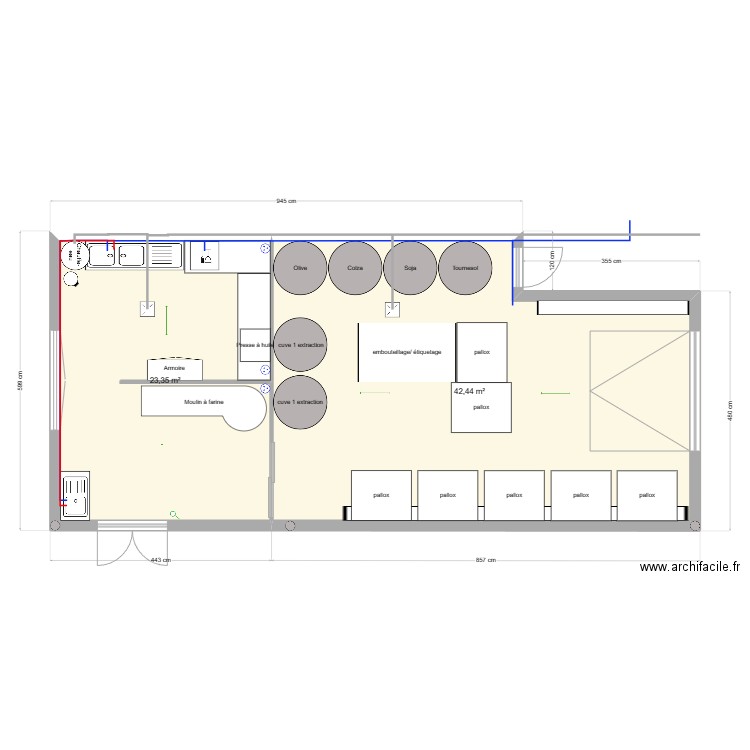 labo. Plan de 0 pièce et 0 m2