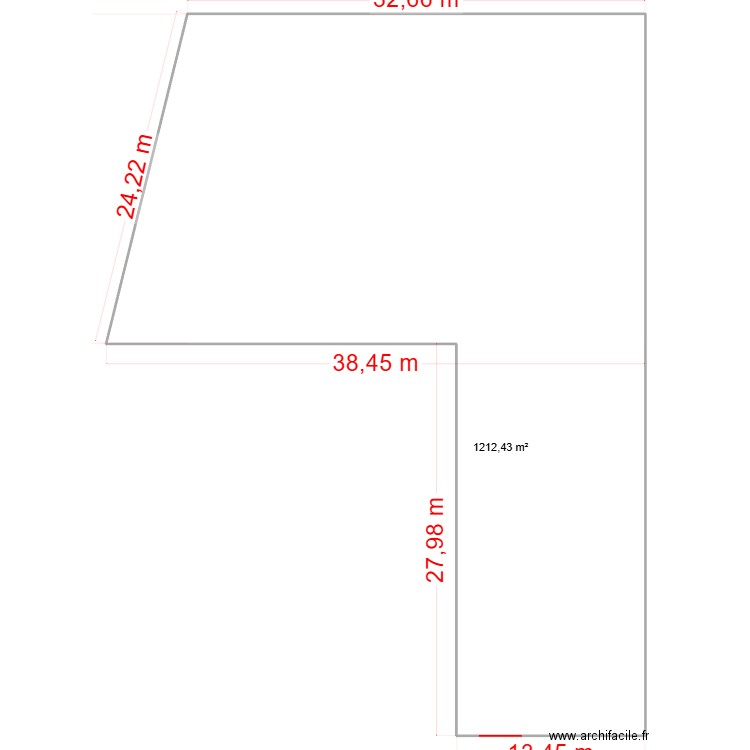 Constructions Plan nu Chemin du Rocher. Plan de 1 pièce et 1212 m2