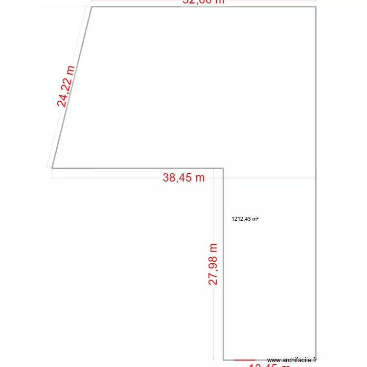 Constructions Plan nu Chemin du Rocher. Plan de 