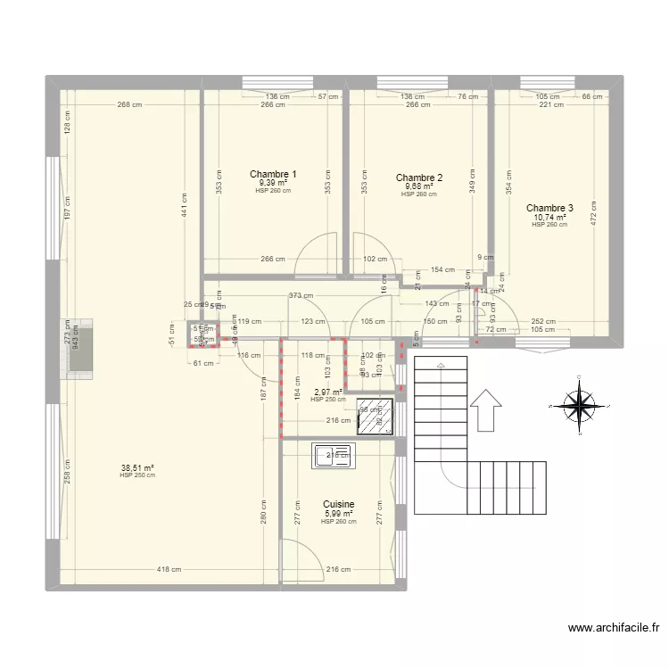 ETAGE REGALIDO. Plan de 