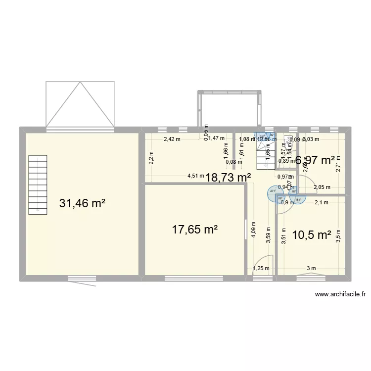RANCE. Plan de 5  et 85 m²