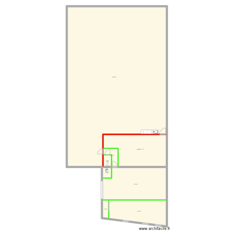 LOCAUX. Plan de 8 pièces et 466 m2