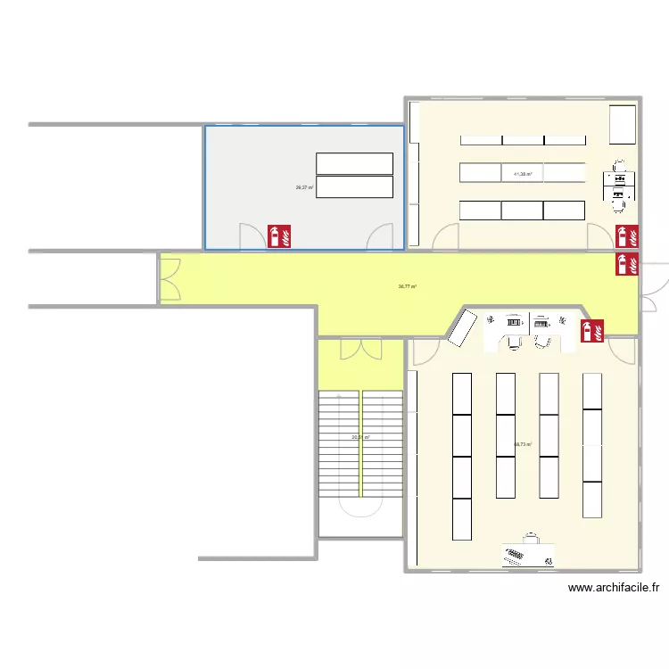 GESCIA implantation. Plan de 