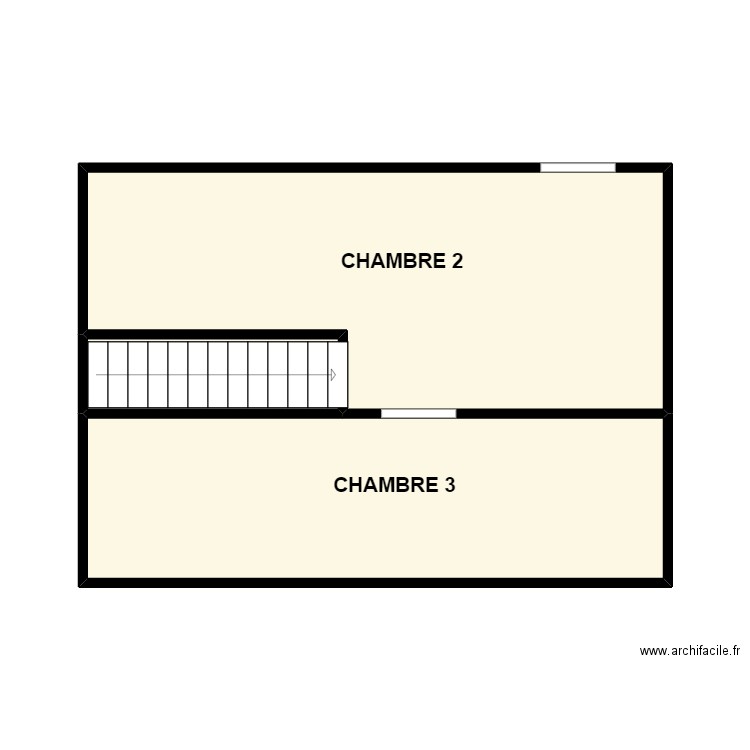 HUET 1ER. Plan de 3 pièces et 33 m2