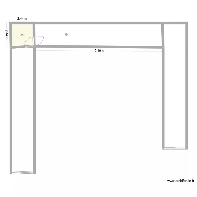 plan1. Plan de 1 et 4 m² plan1. Plan de 1 et 4 m²