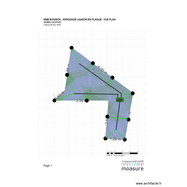 oleander gazon nat 2. Plan de 
